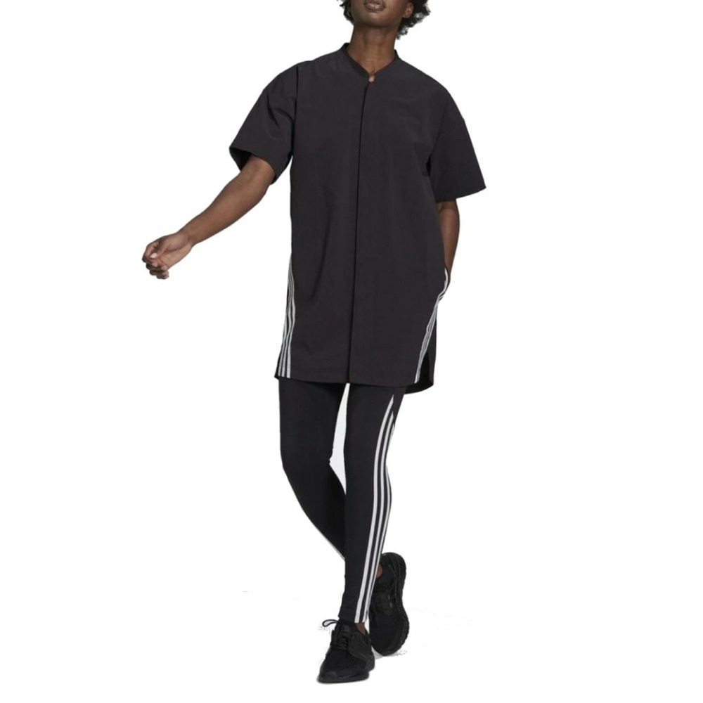 Adidas Sportswear Lightweight Travel Shirt Dress Black Women’s Medium